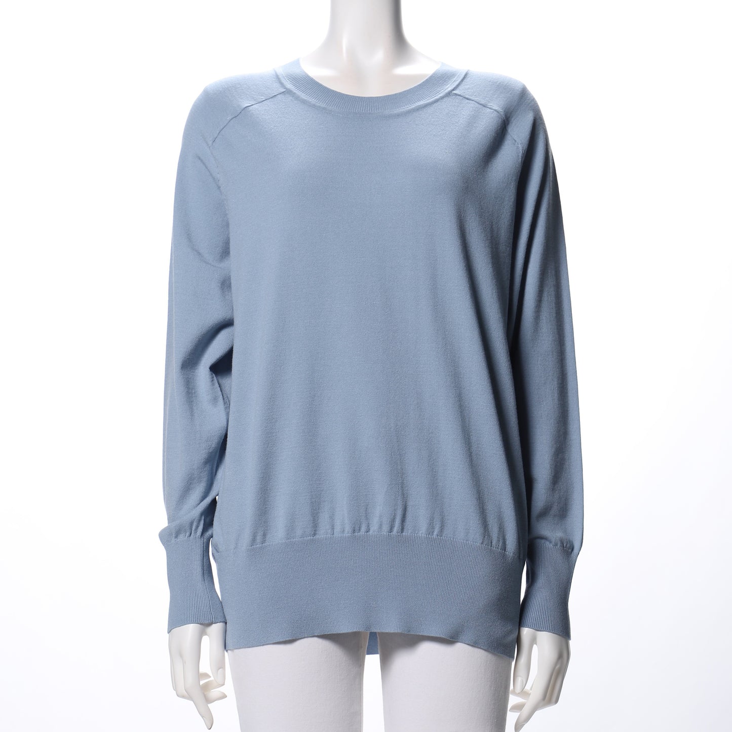 ラグランスリーブクルーネックニット