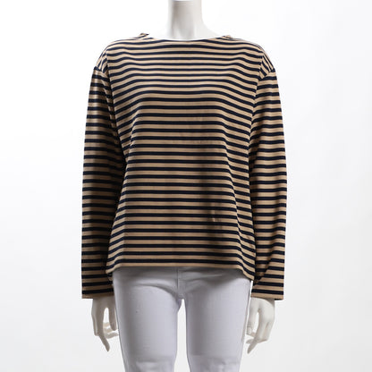 ボーダー柄ドロップショルダーカットソー