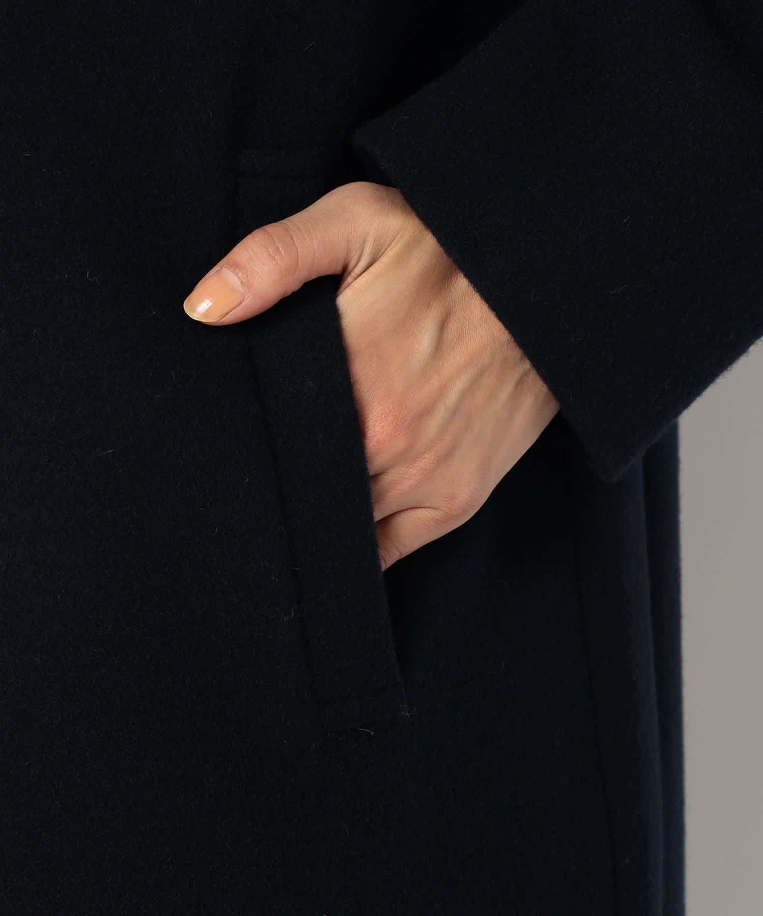 【特別価格20%OFF】ウールシンプルロングコート