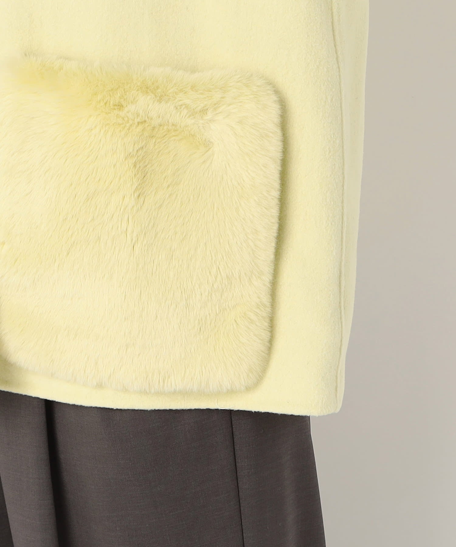 【特別価格20%OFF】ファーシンプルアウター