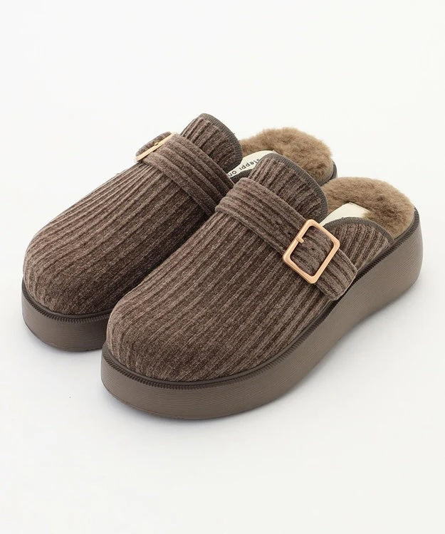 厚底クロッグシューズ【モカ】