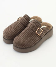 厚底クロッグシューズ【モカ】