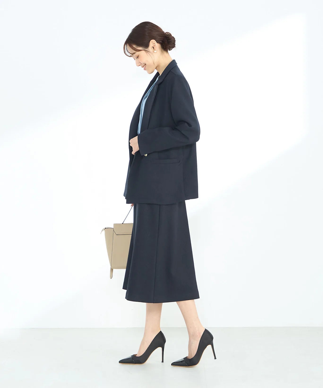 【セットアップ】ダブルブレストテーラードジャケット