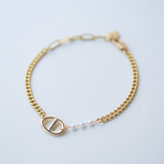 アンカーチェーン＊パールブレスレット