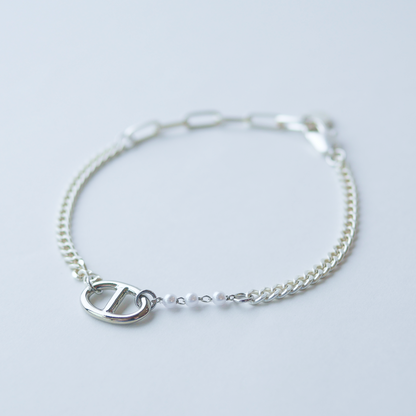 アンカーチェーン＊パールブレスレット