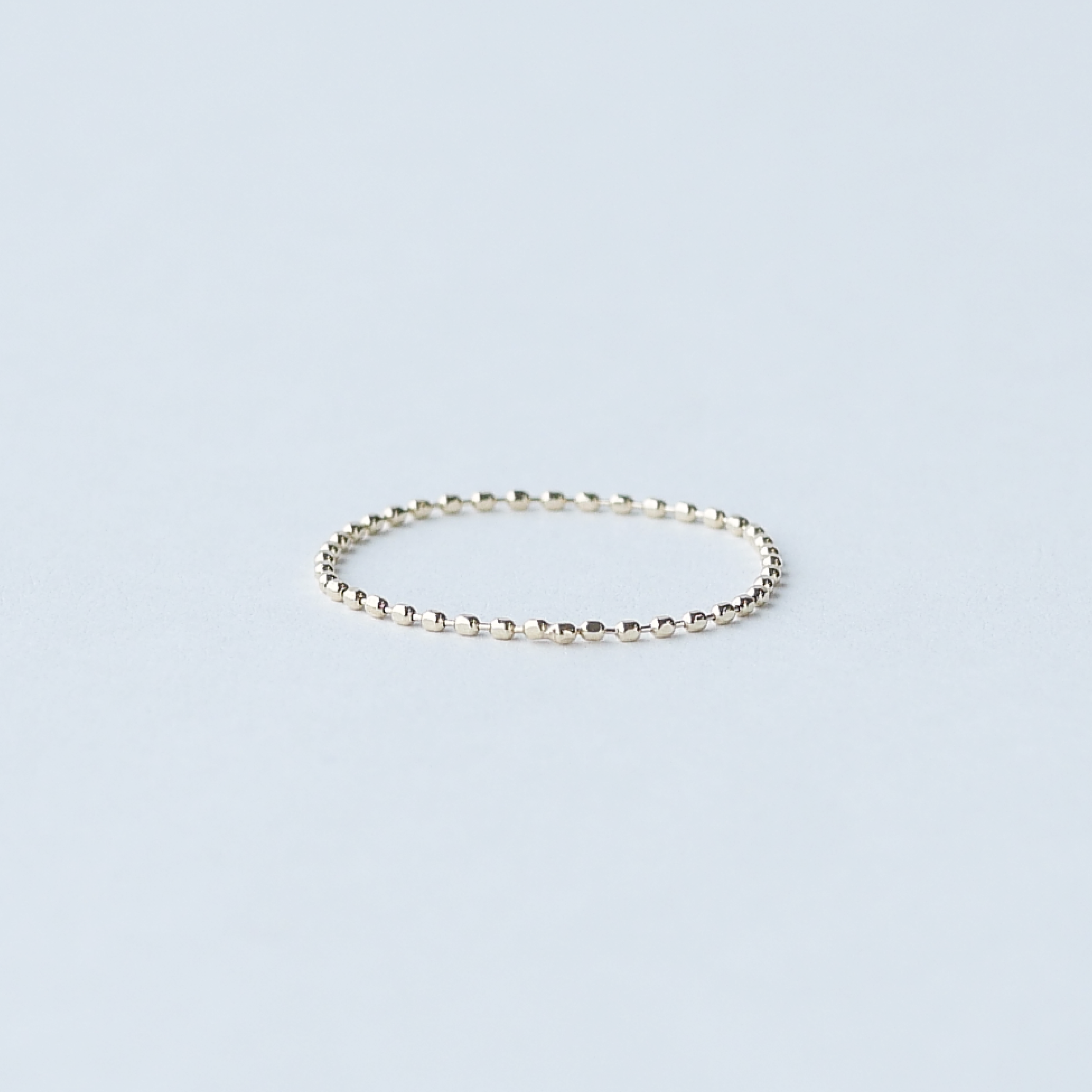 【K10】カットボールチェーンリング