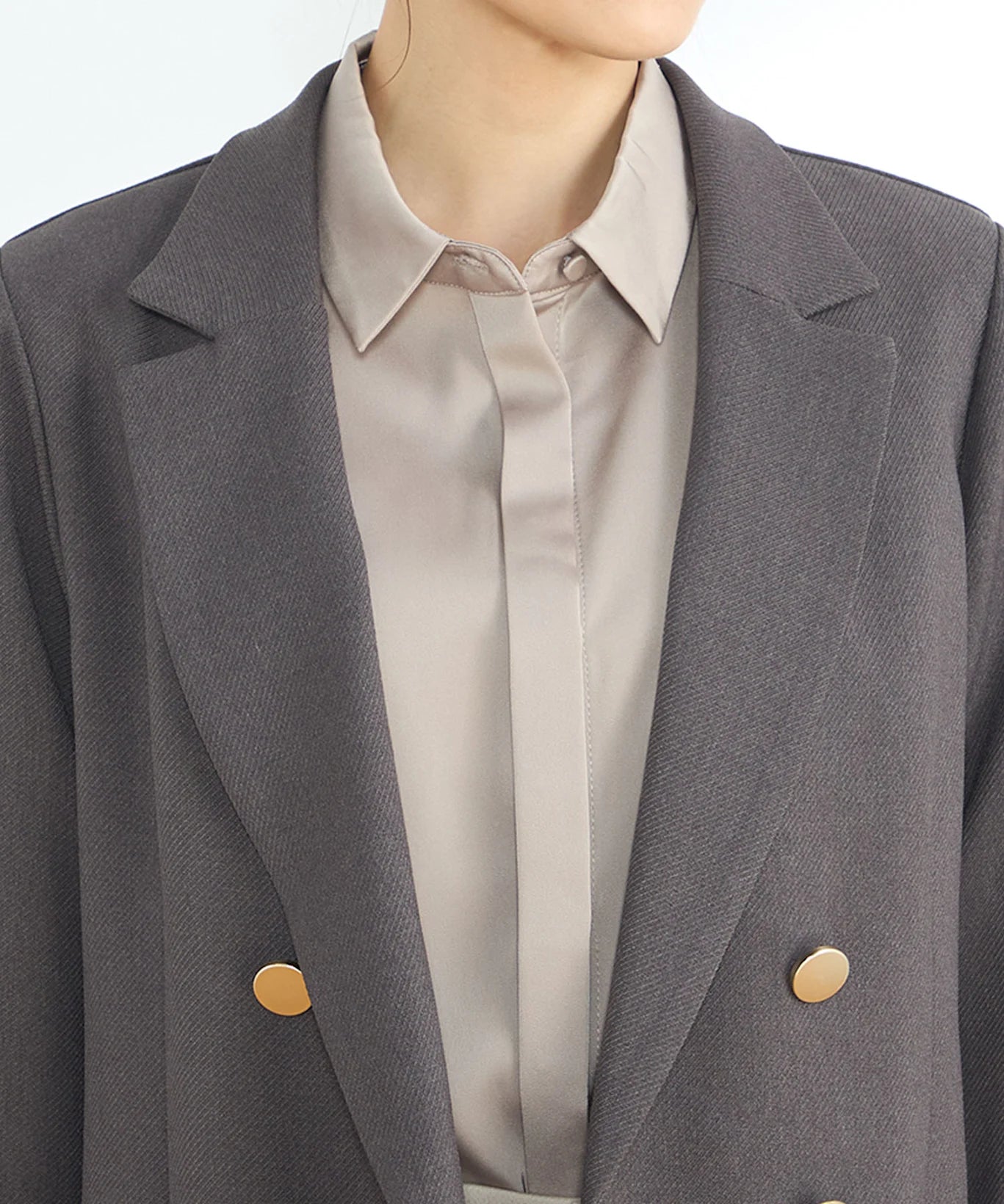 【セットアップ】ダブルブレストテーラードジャケット