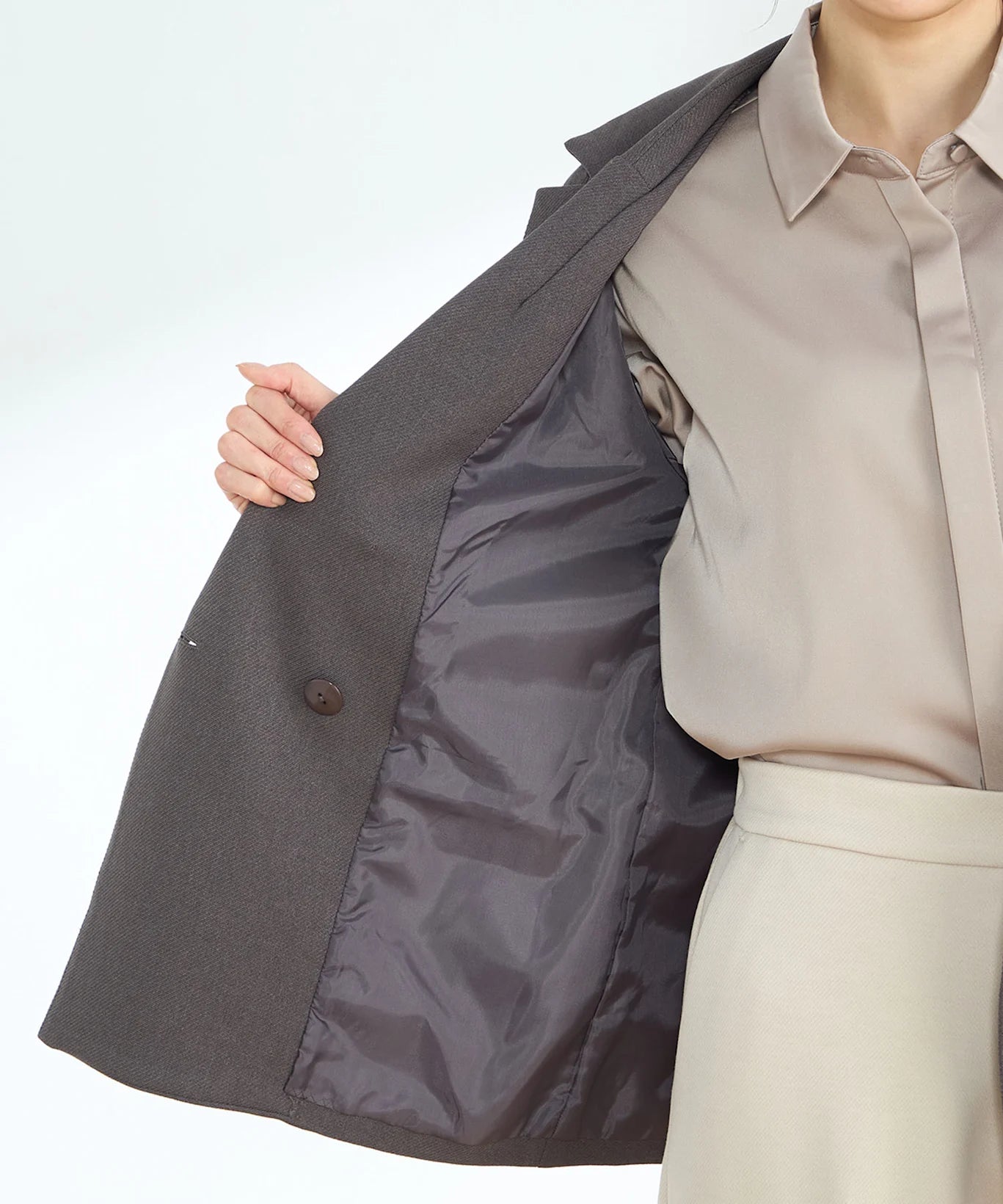 【セットアップ】ダブルブレストテーラードジャケット