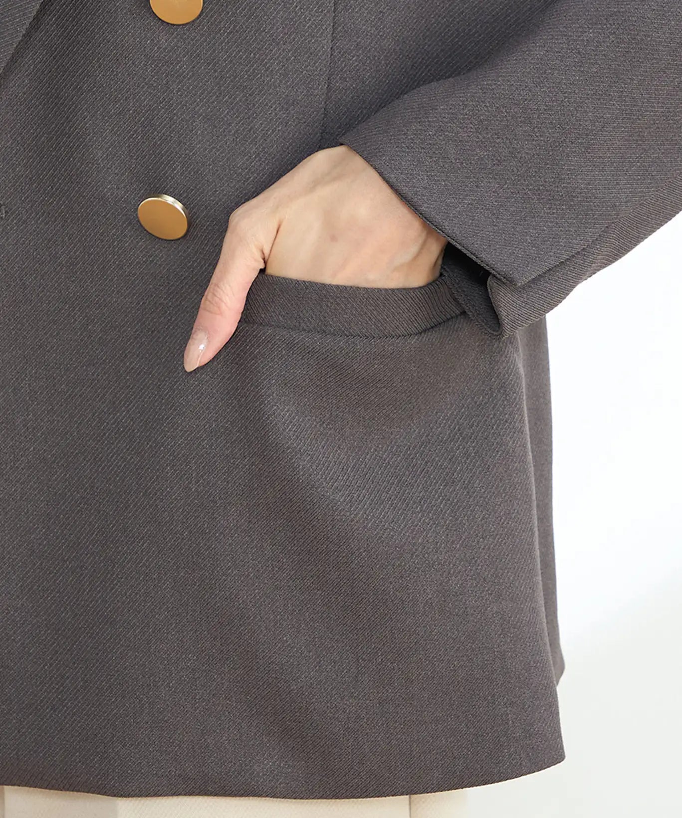 【セットアップ】ダブルブレストテーラードジャケット