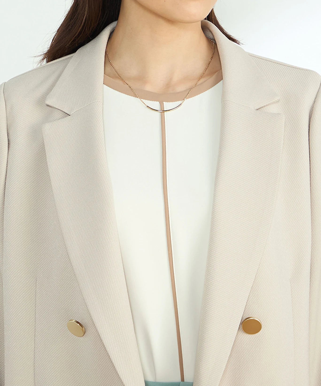 【セットアップ】ダブルブレストテーラードジャケット