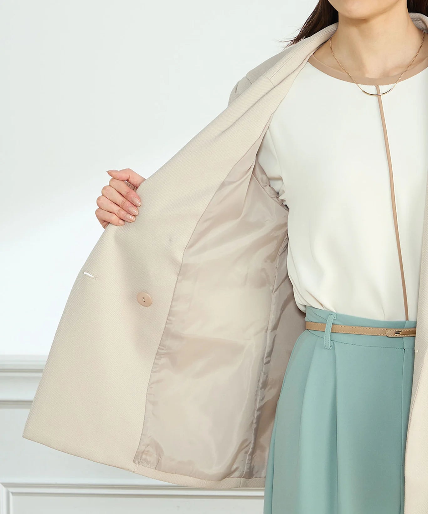 【セットアップ】ダブルブレストテーラードジャケット