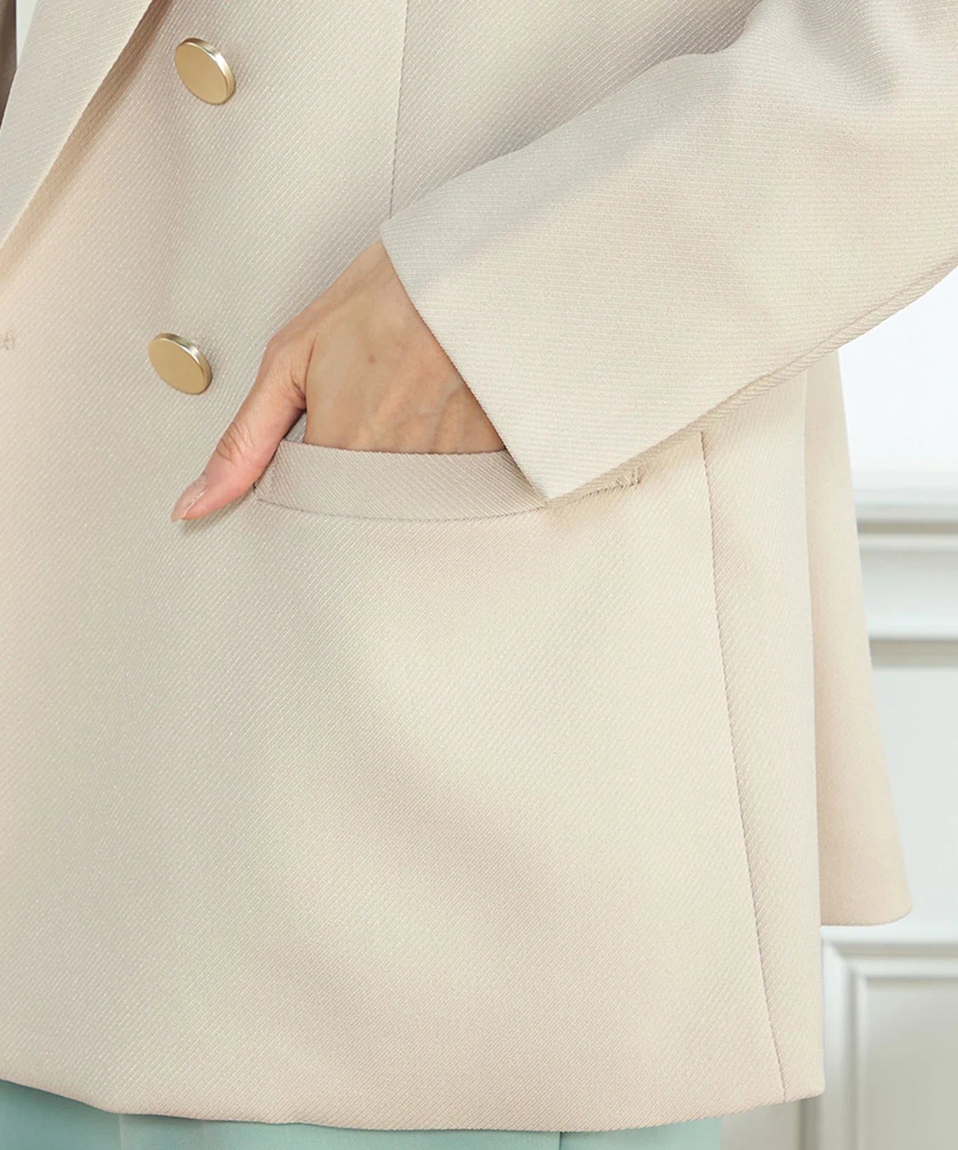 【セットアップ】ダブルブレストテーラードジャケット