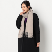 ふんわり無地ストール【サンドベージュ】