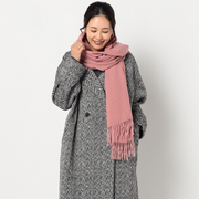 ふんわり無地ストール【ディープピンク】