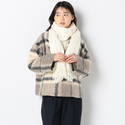 ふんわり無地ストール【オフホワイト】