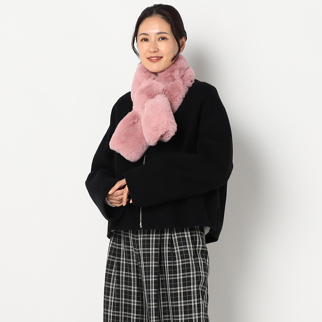 もこもこティペット【ディープピンク】