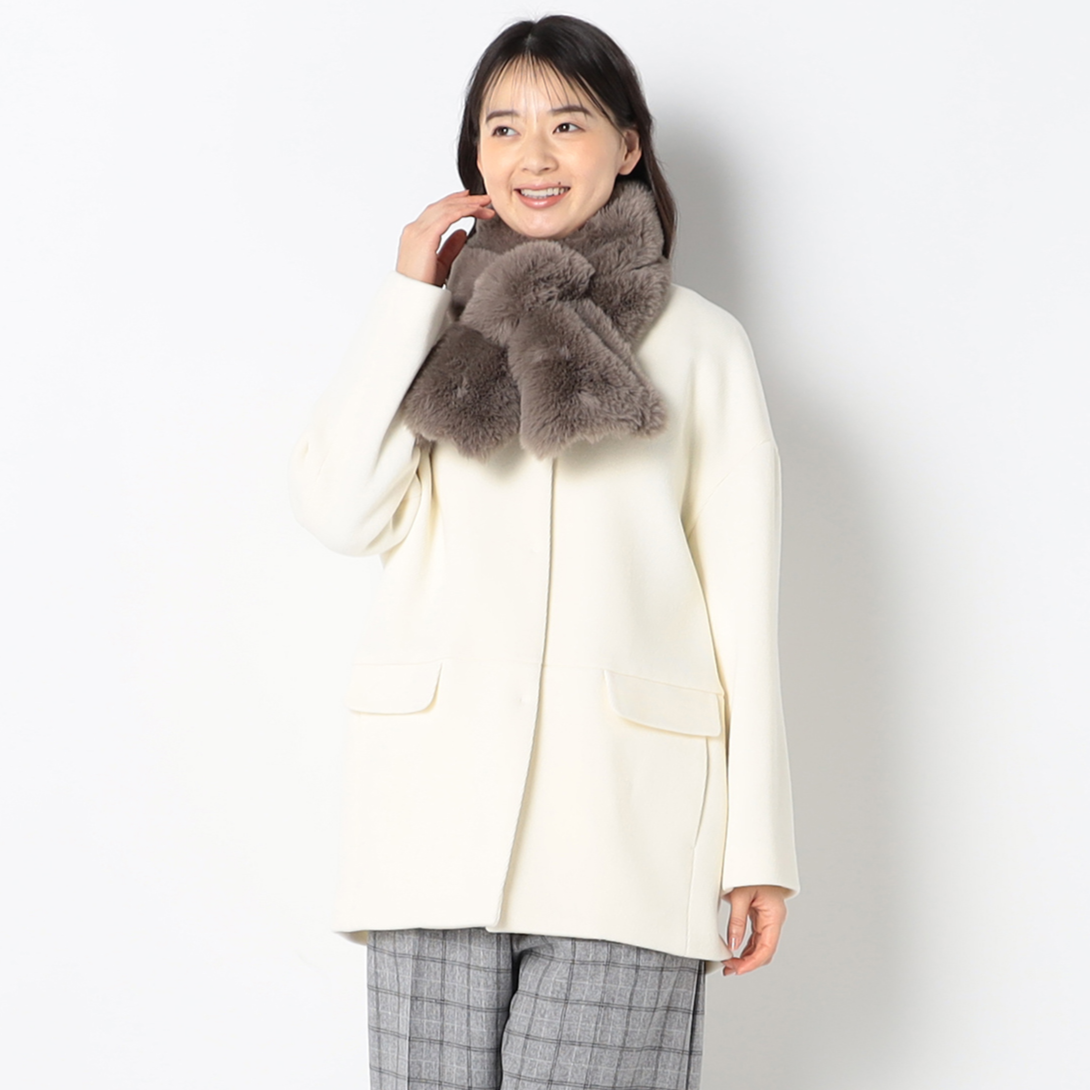 もこもこティペット【エトゥープ】