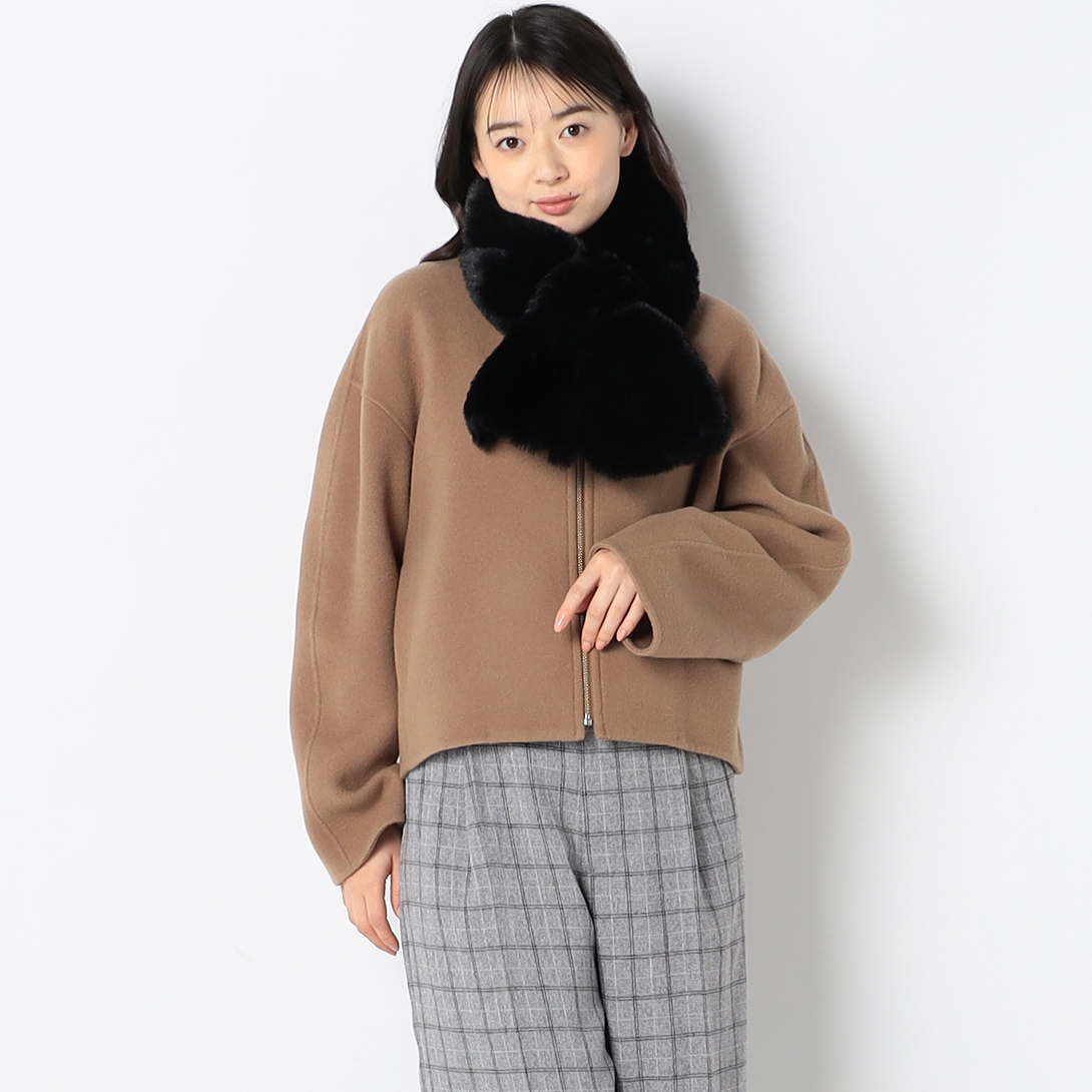 もこもこティペット【ブラック】