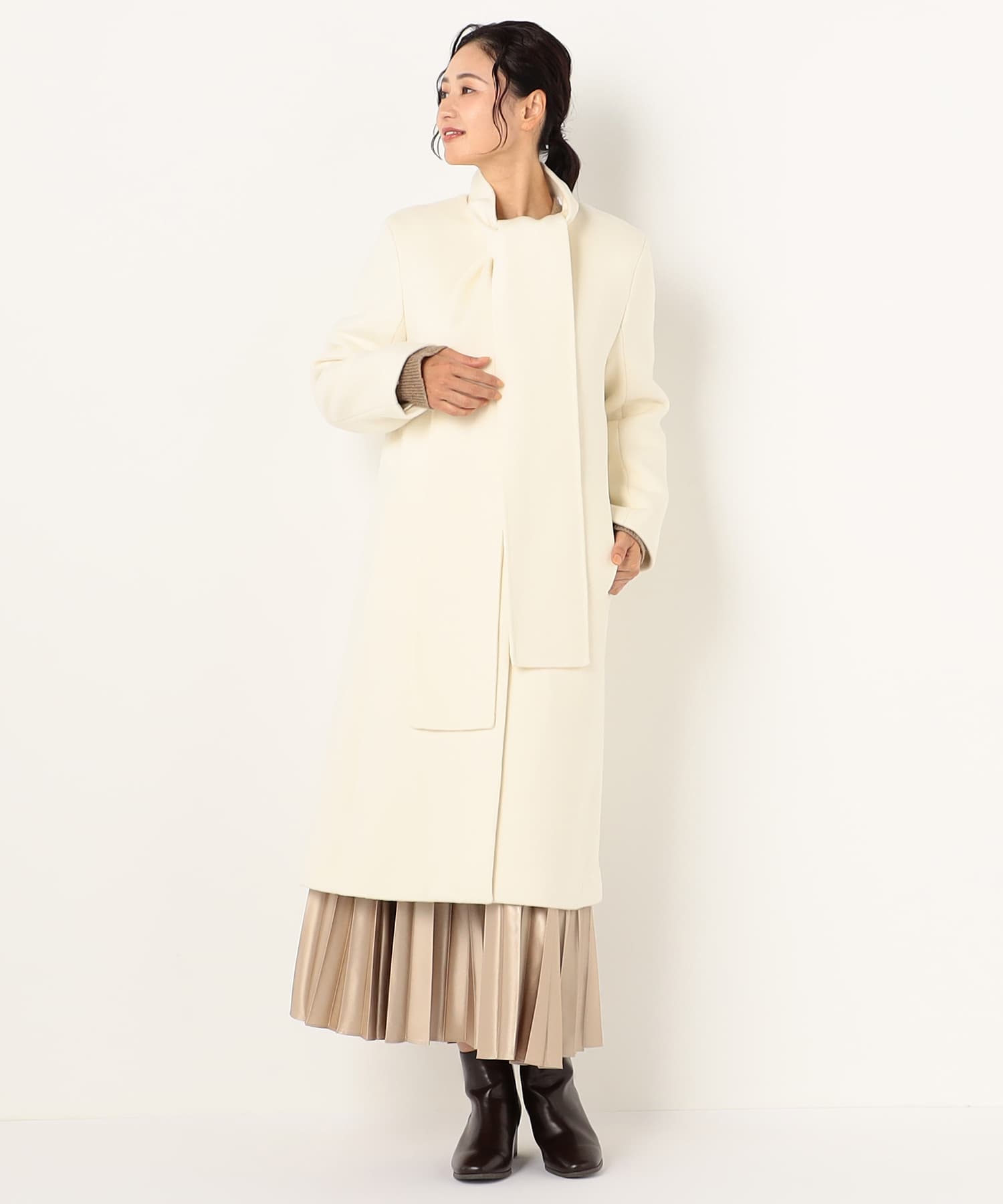 【特別価格20%OFF】エレガントシンプルロングコート