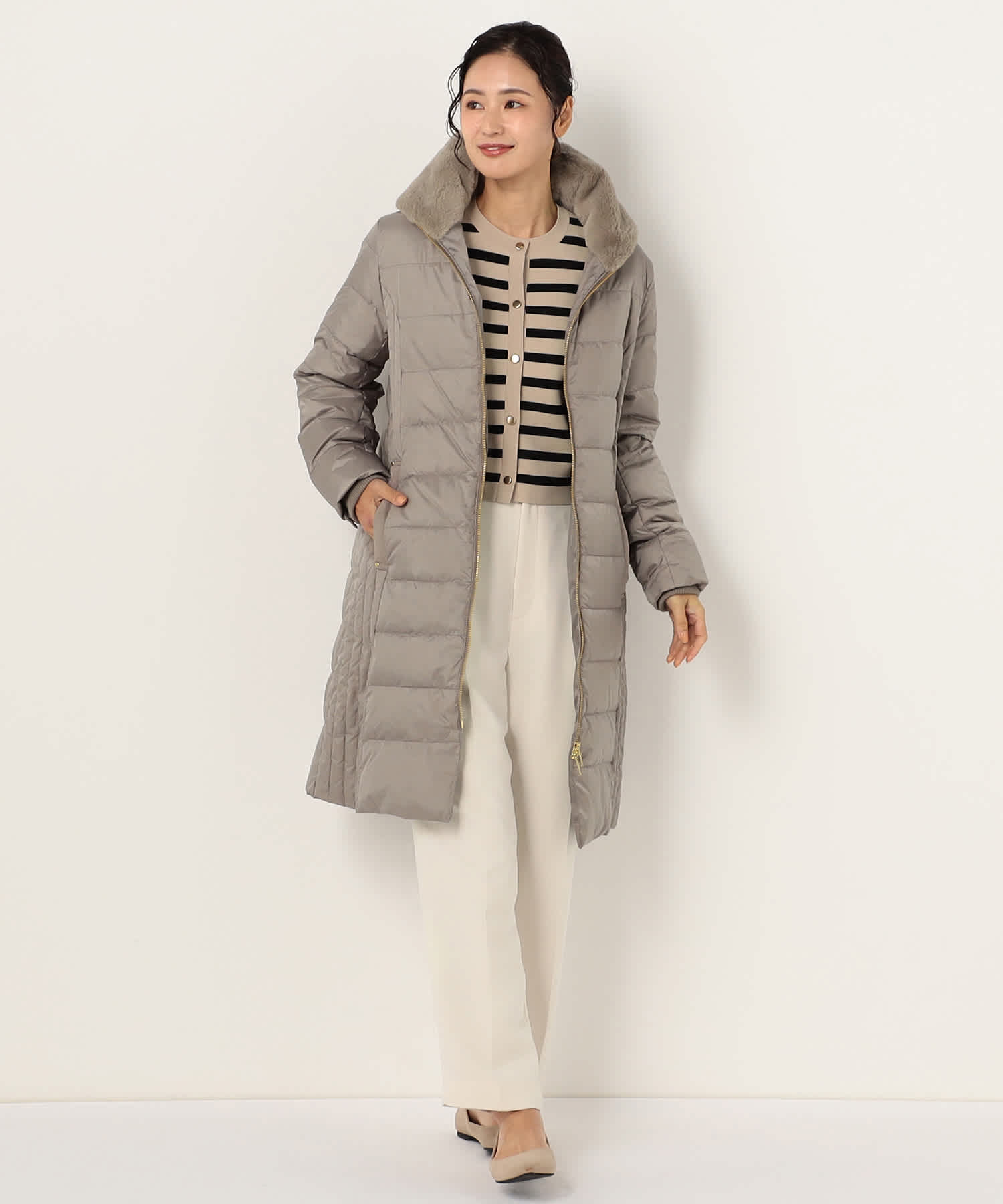 【特別価格20%OFF】ファーダウンコート