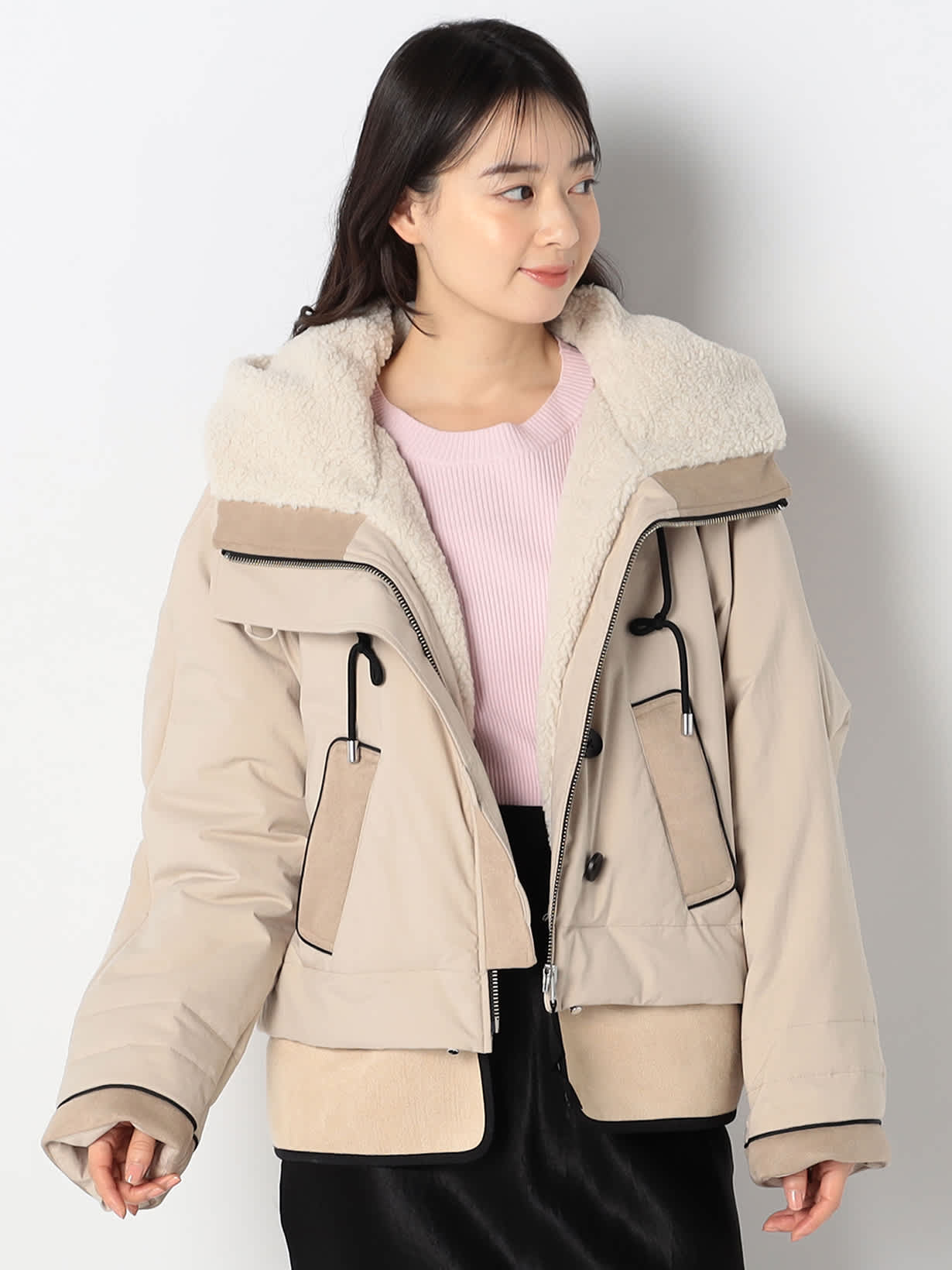 【特別価格20%OFF】ファー上品ジャケット