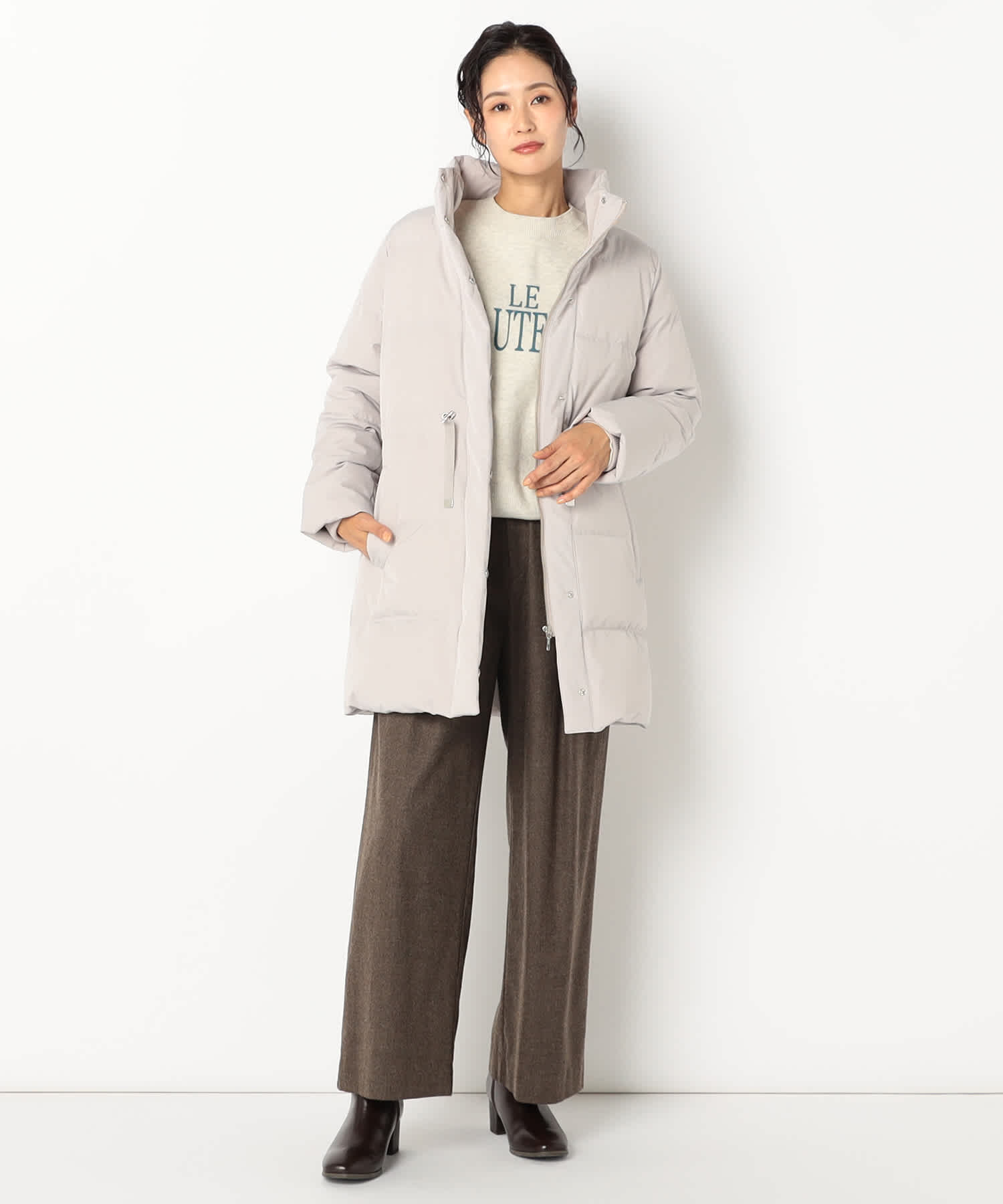 【特別価格20%OFF】軽やかシンプルダウンコート