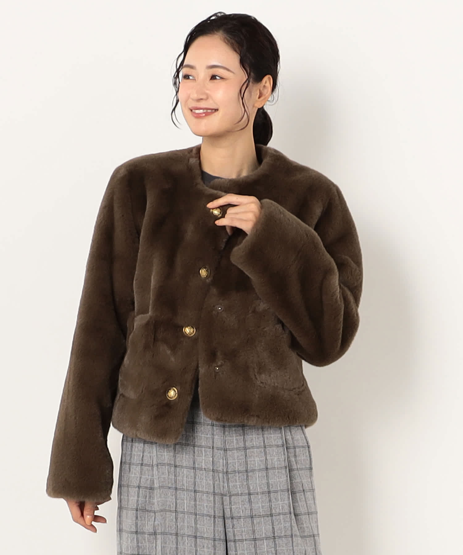 【特別価格20%OFF】ファー軽やかジャケット