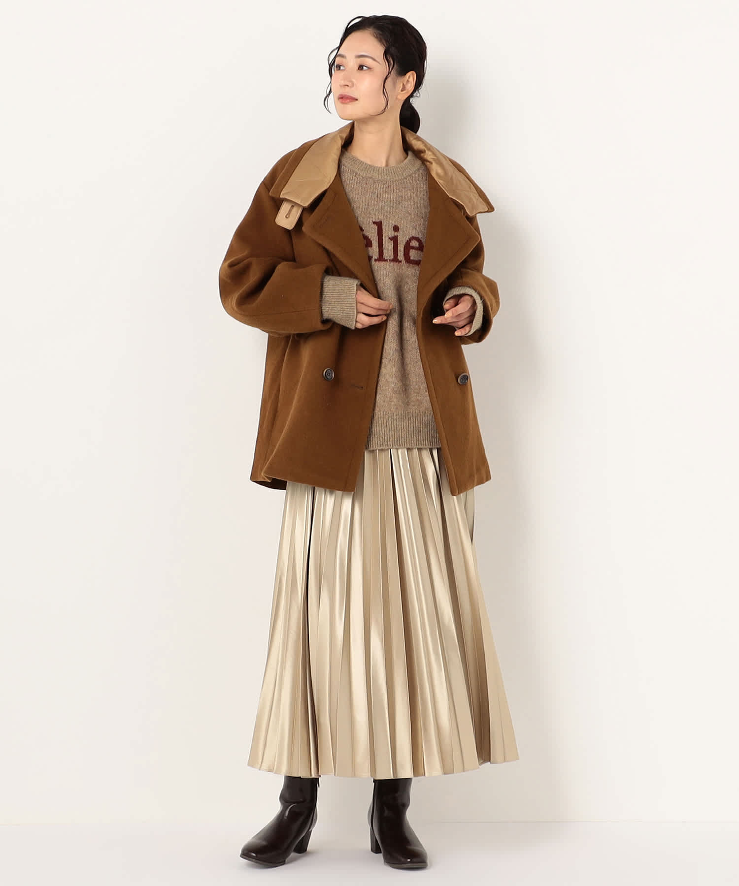 【特別価格20%OFF】レザーエレガントコート