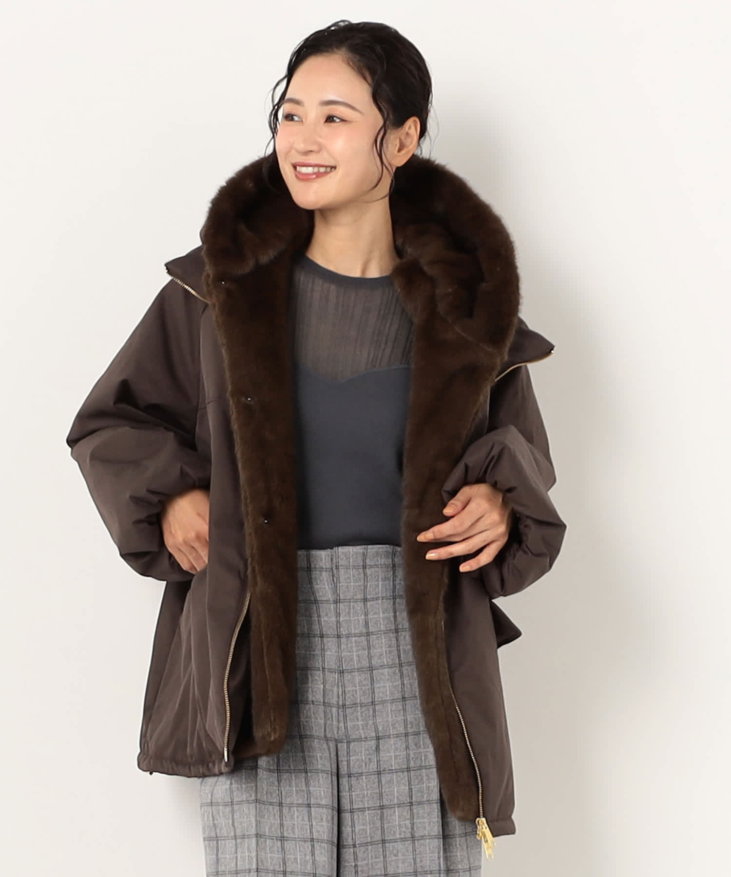 【特別価格20%OFF】ファーエレガントアウター