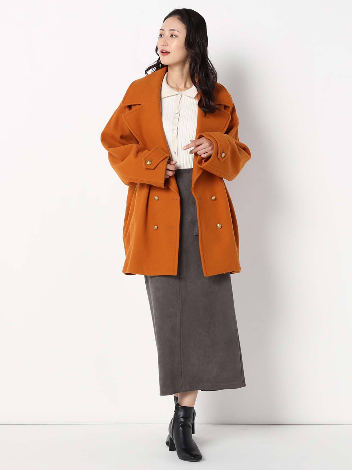 【特別価格20%OFF】ダブルボタンアウター