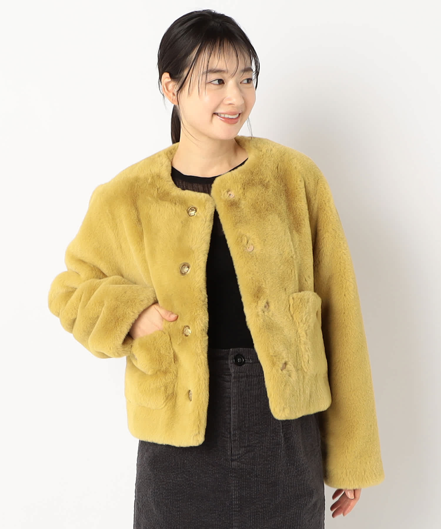 【特別価格20%OFF】ファー軽やかジャケット