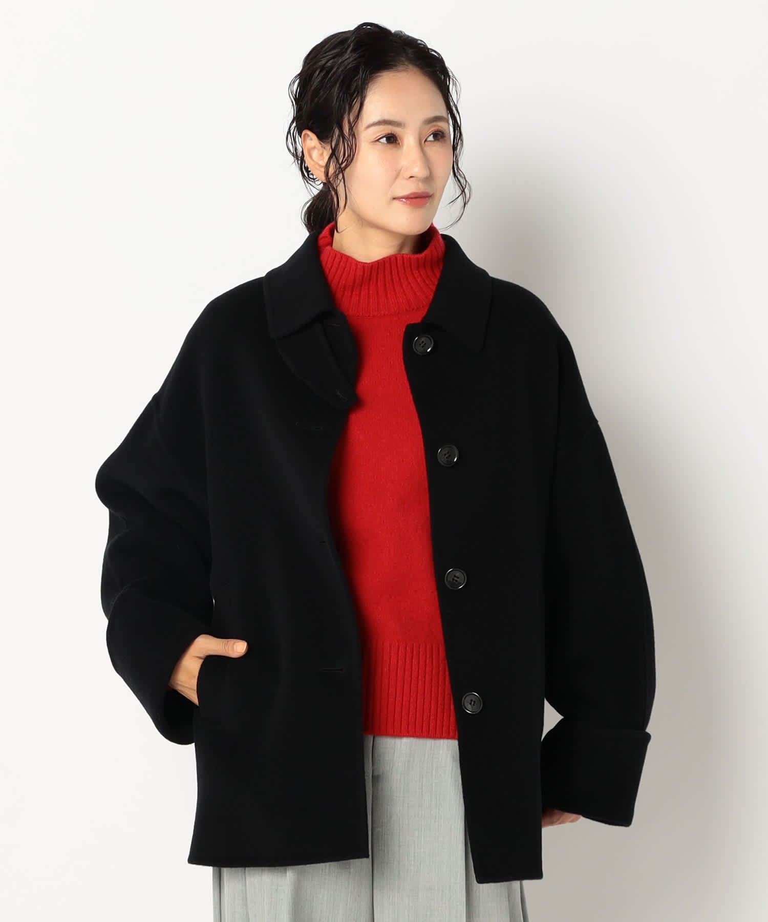 【特別価格20%OFF】ウールエレガントコート