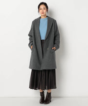 【特別価格20%OFF】ウールシンプルロングコート