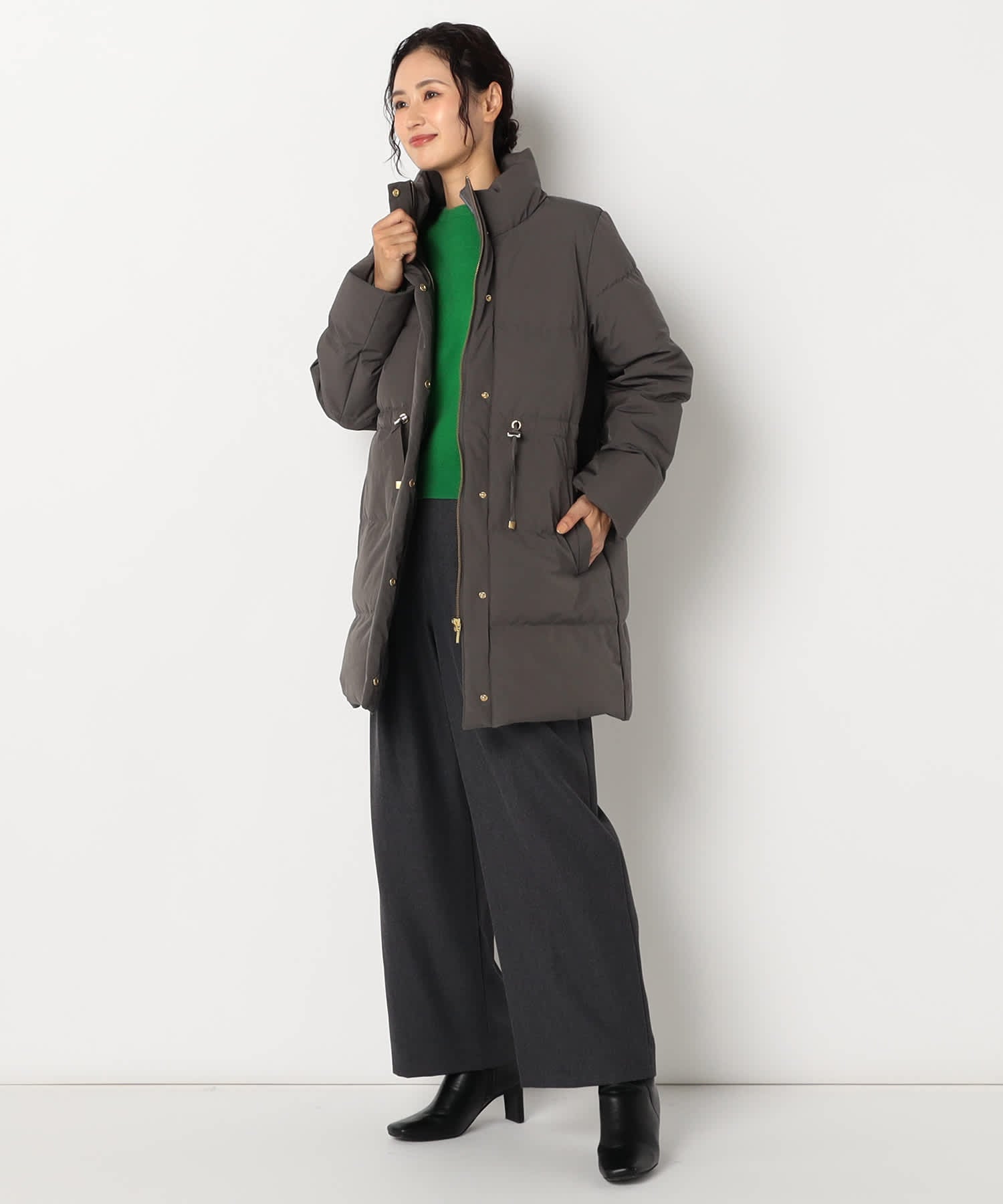 【特別価格20%OFF】軽やかシンプルダウンコート