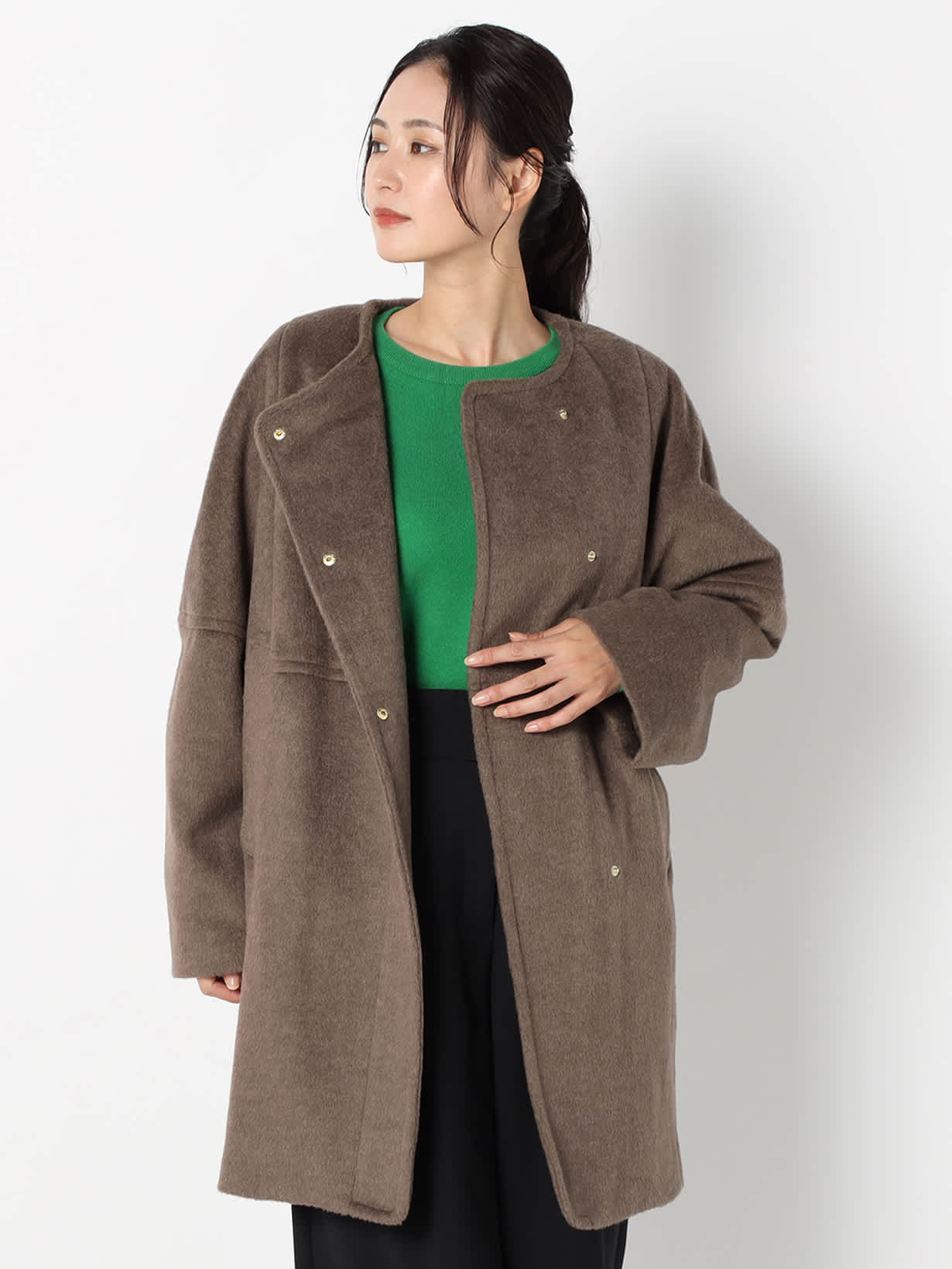 【特別価格20%OFF】ウールシンプルコート