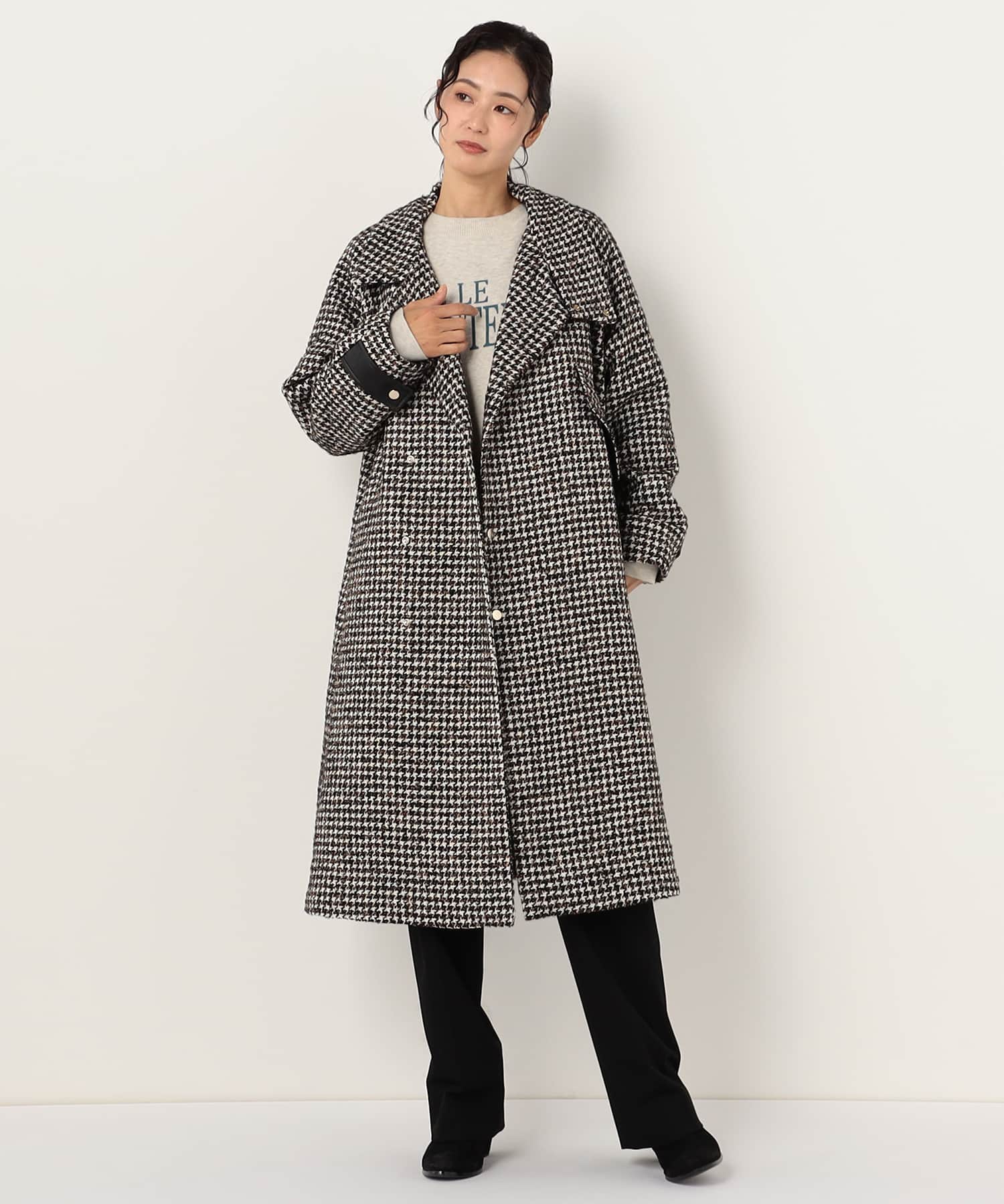 【特別価格20%OFF】上品シンプルロングコート