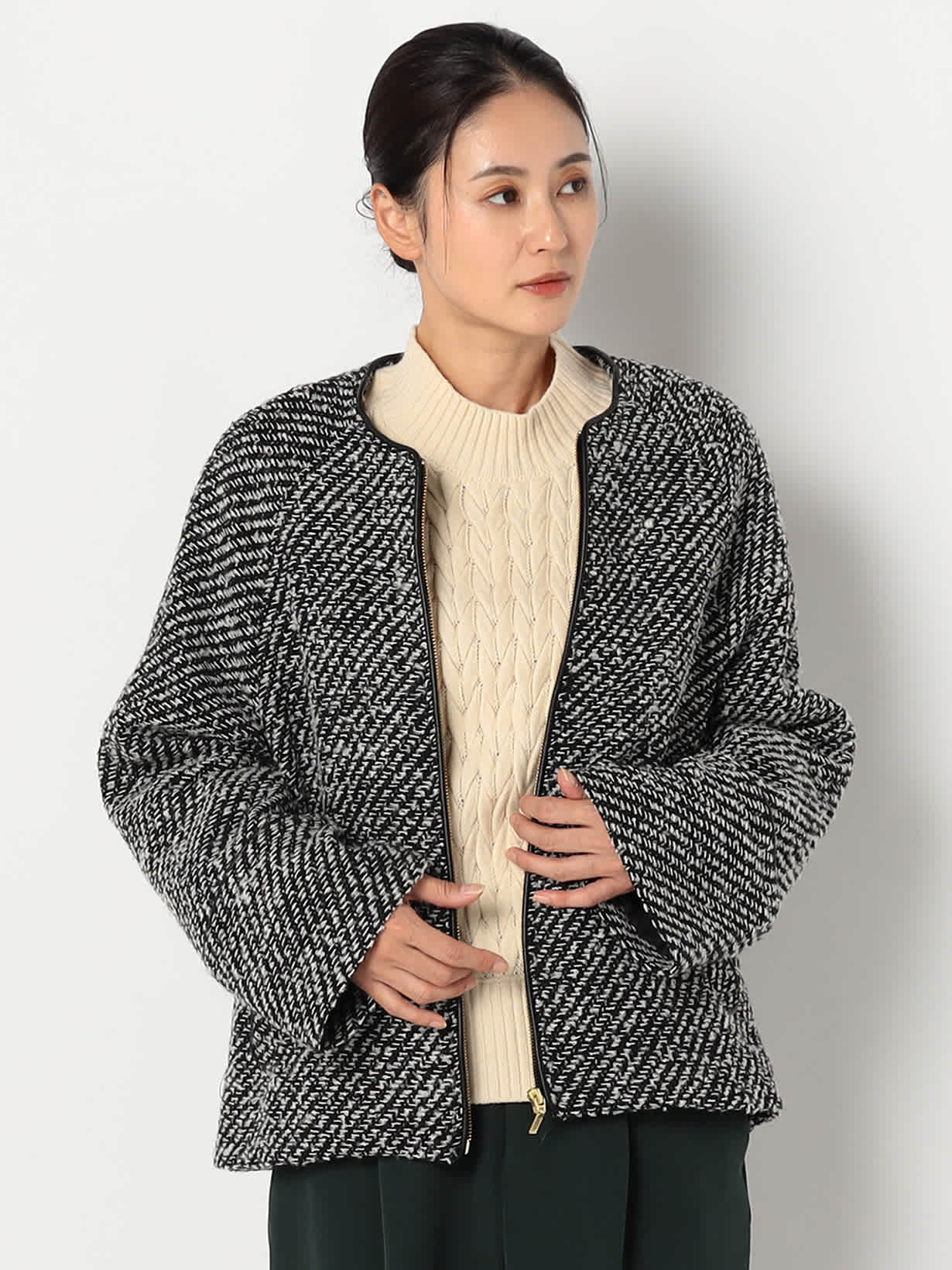 【特別価格20%OFF】ツイード上品ジャケット