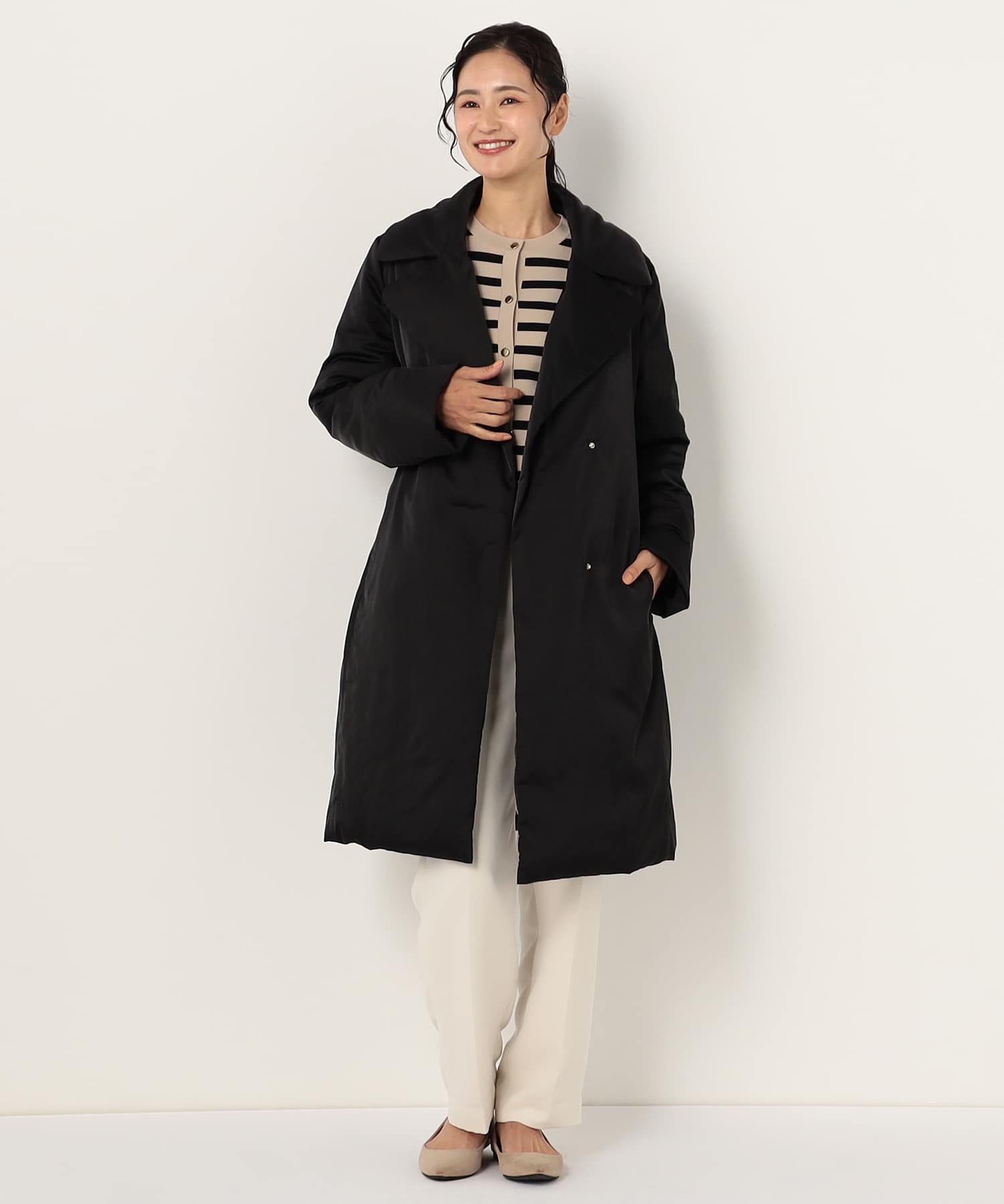 【特別価格20%OFF】エレガントシンプルトレンチコート