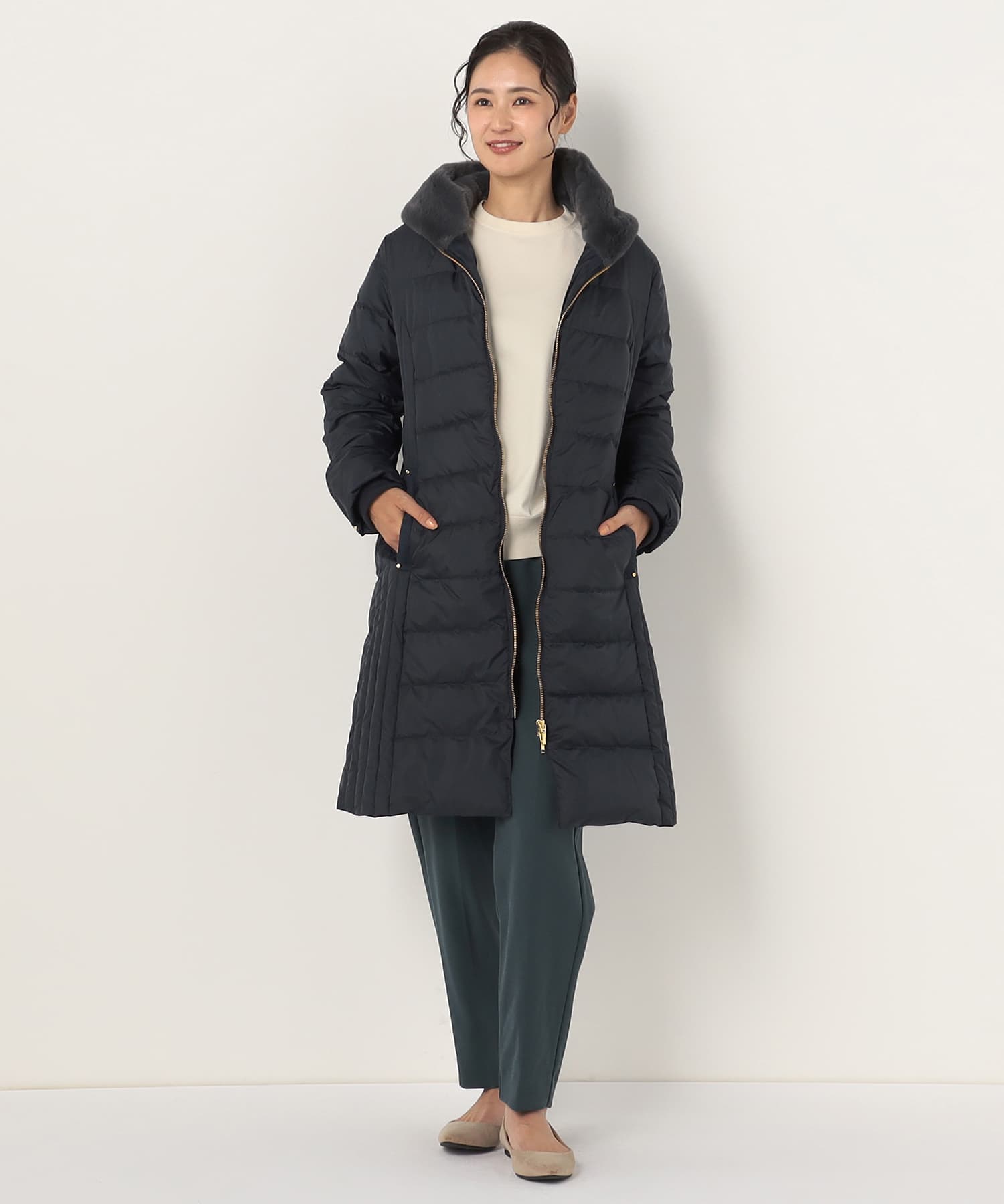 【特別価格20%OFF】ファーダウンコート