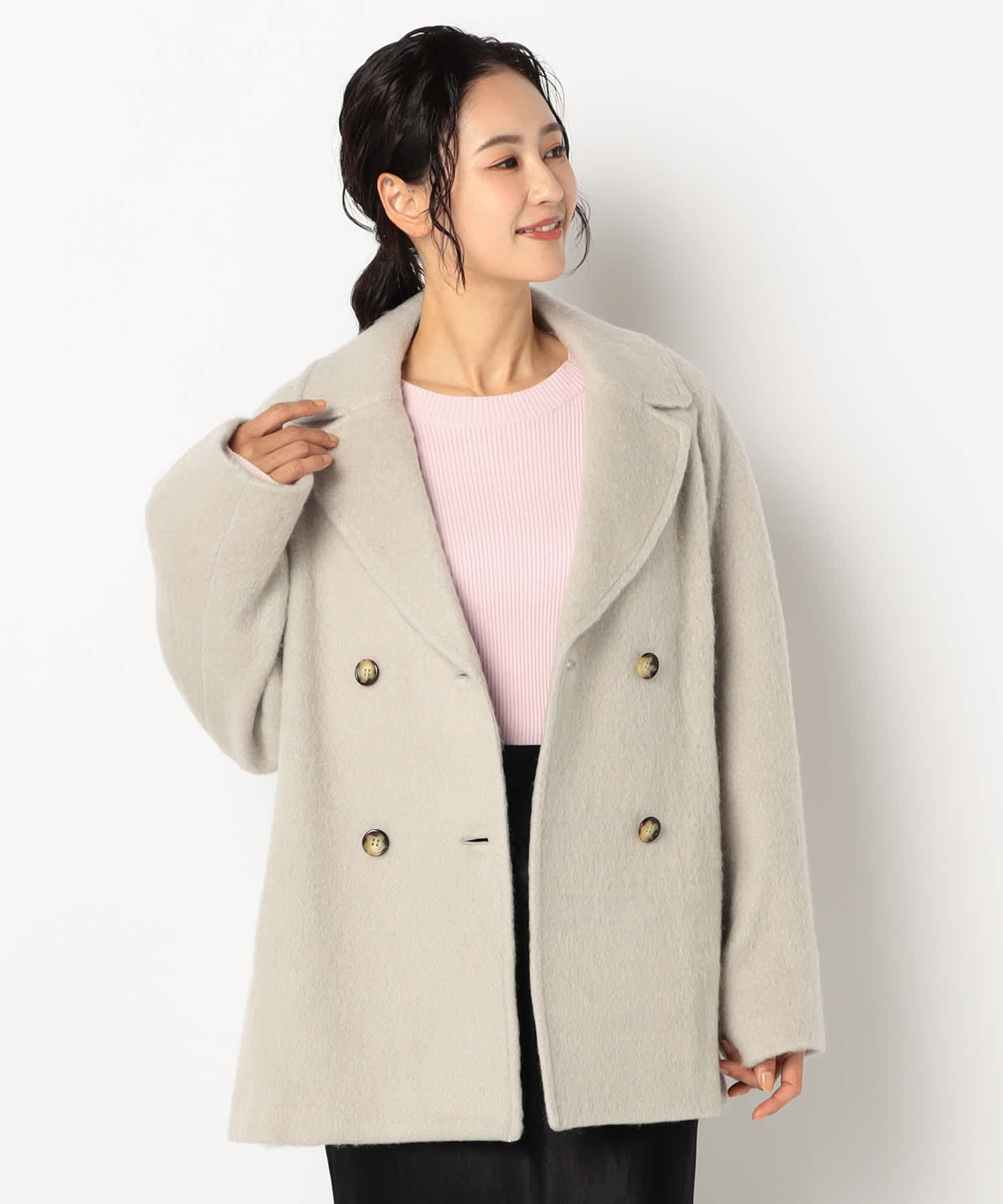 【特別価格20%OFF】ウールシンプルコート