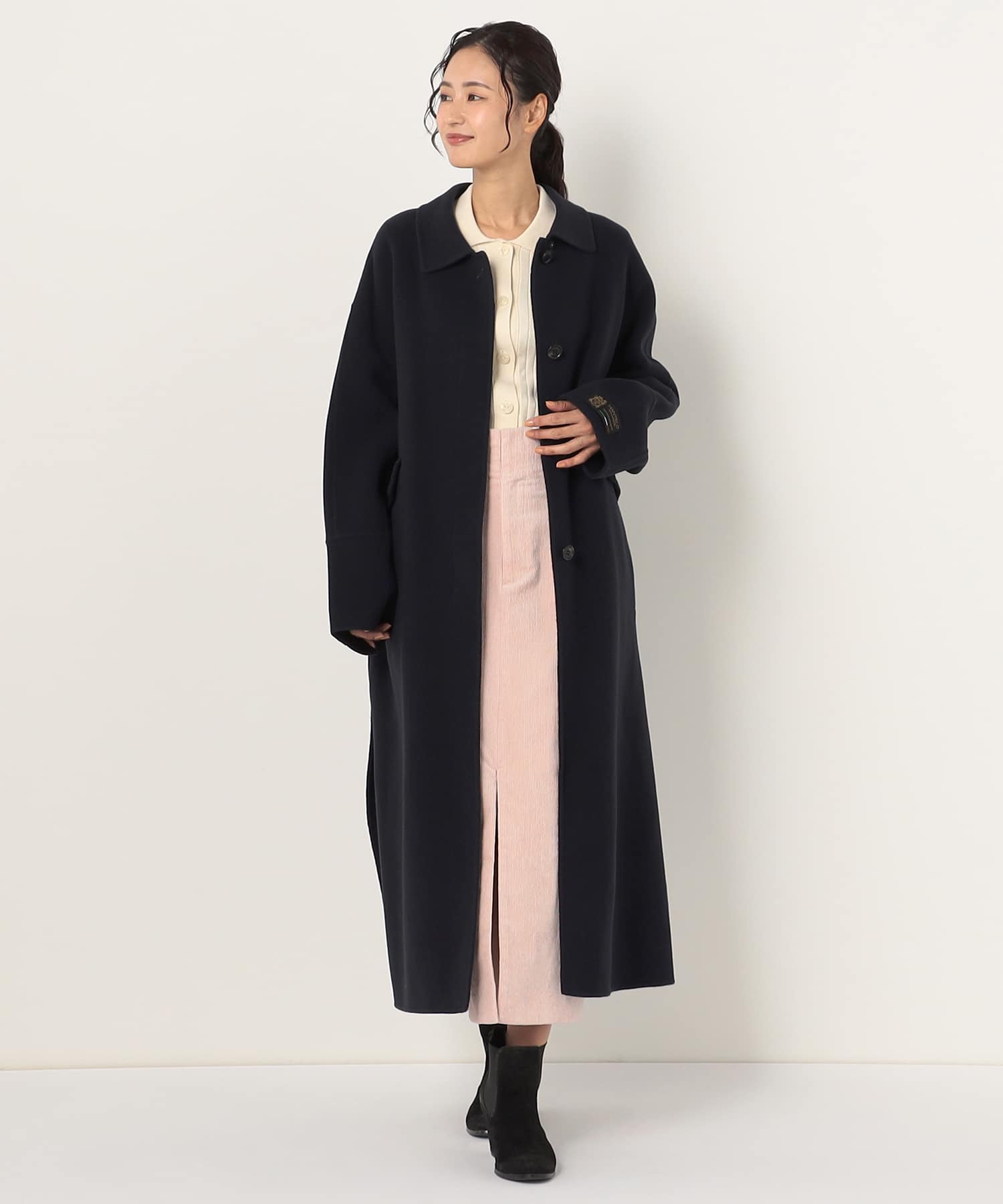 【特別価格20%OFF】上品シンプルロングコート