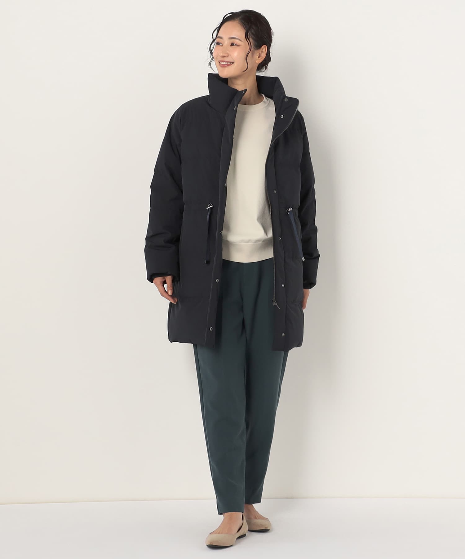 【特別価格20%OFF】軽やかシンプルダウンコート