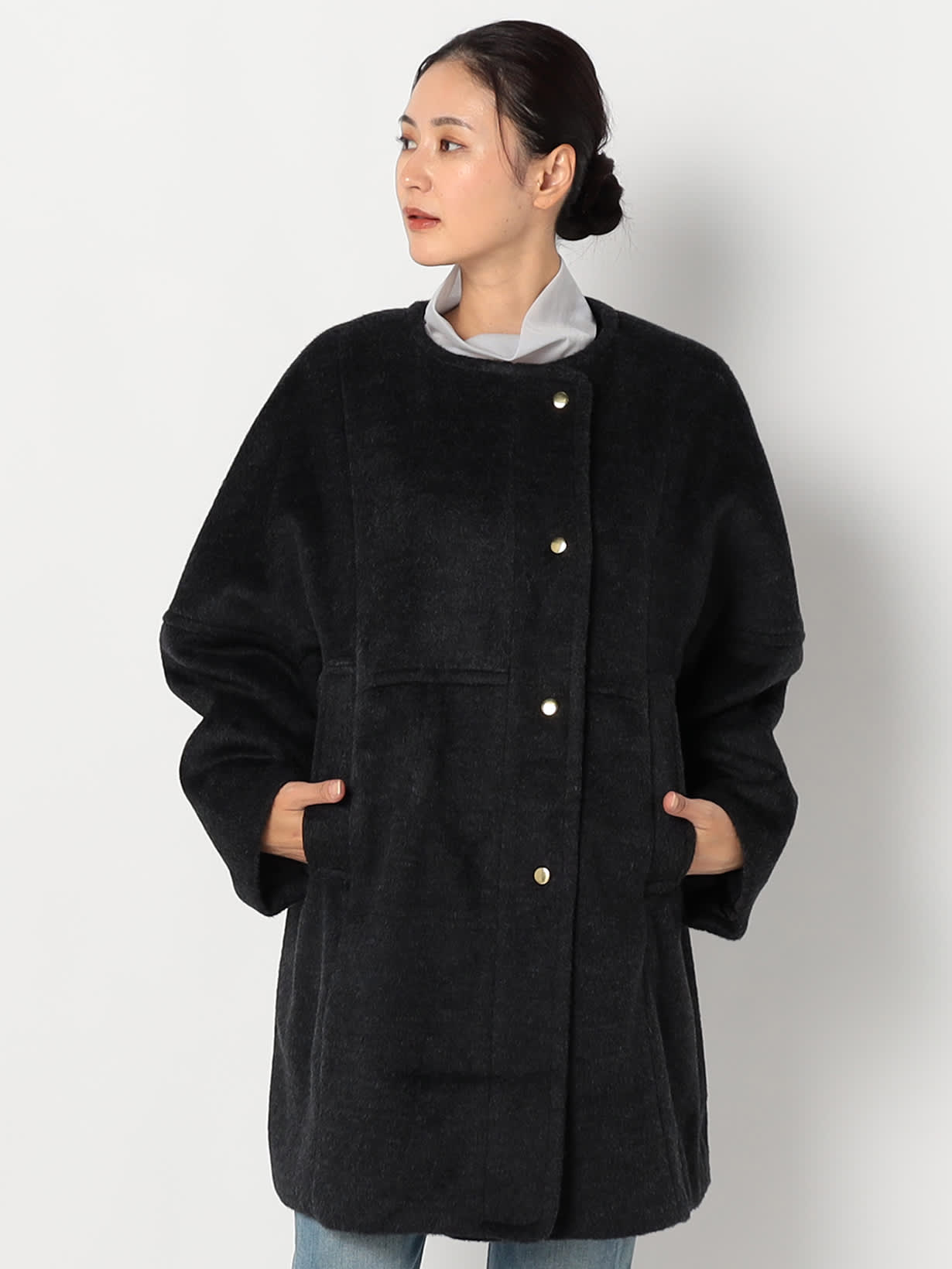 【特別価格20%OFF】ウールシンプルコート