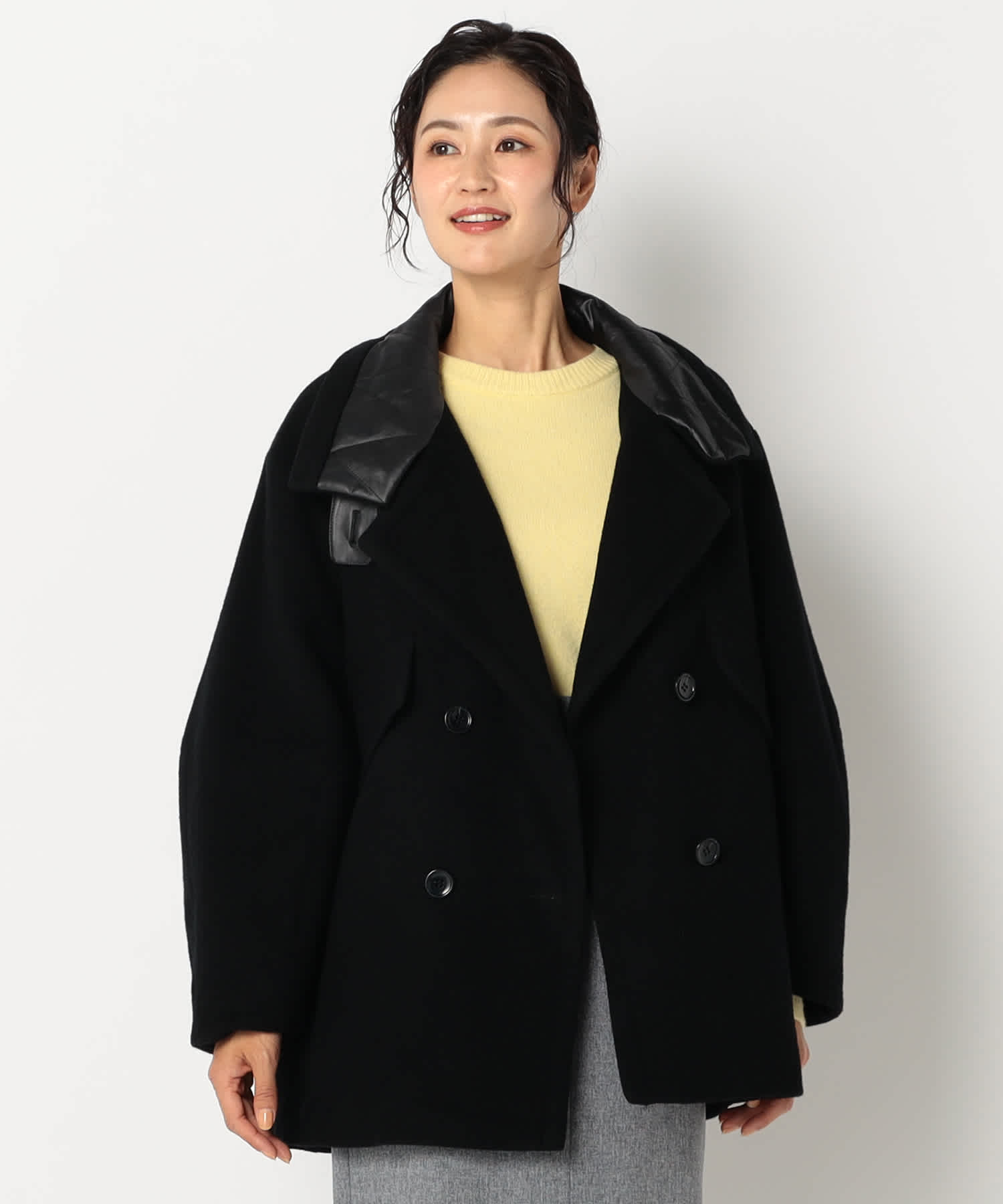 【特別価格20%OFF】レザーエレガントコート