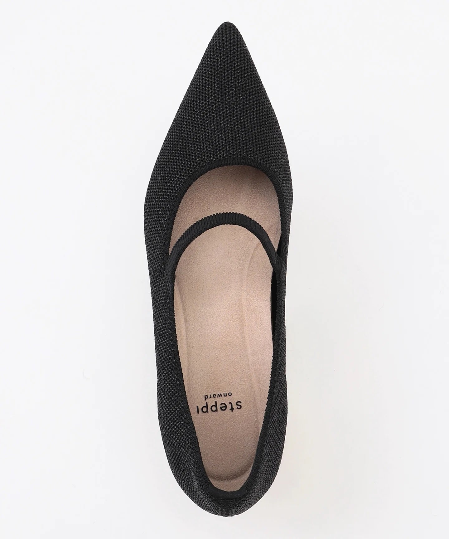 パールヒール パンプス【ブラック】