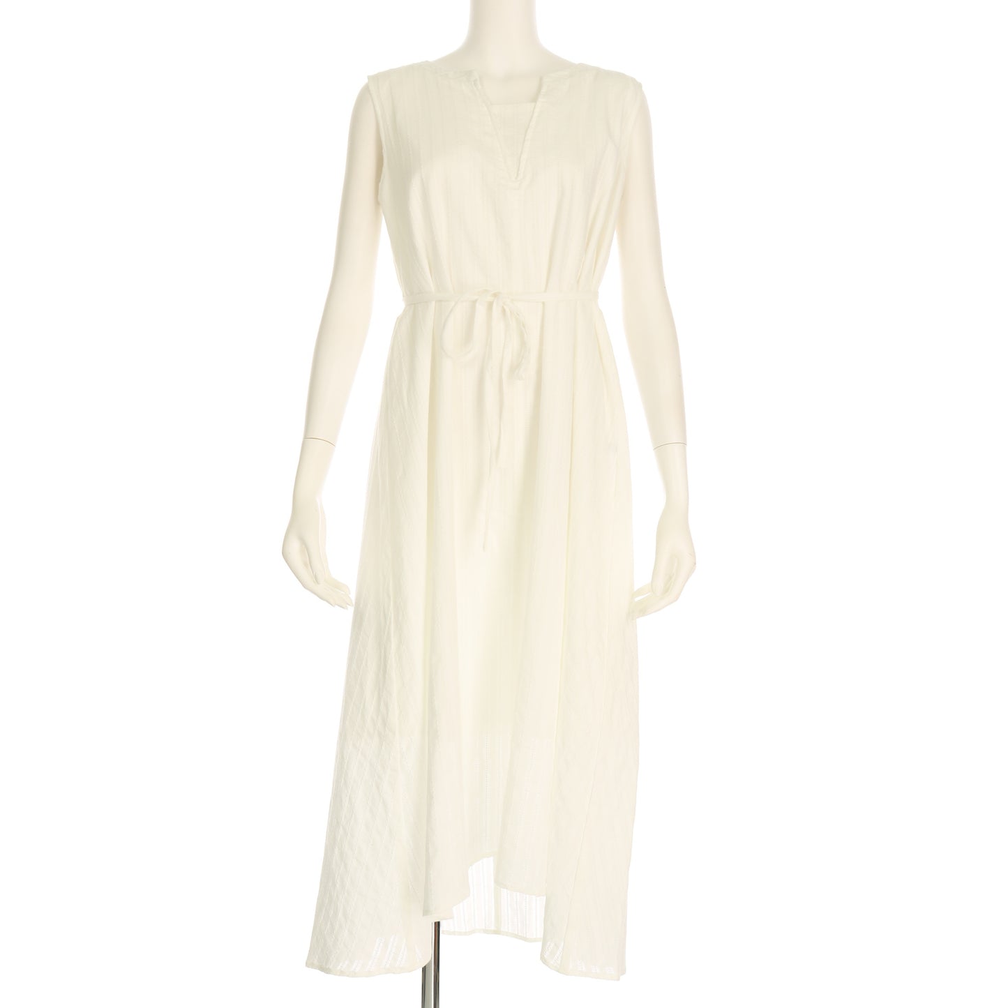 カラミストライプノースリーブワンピース