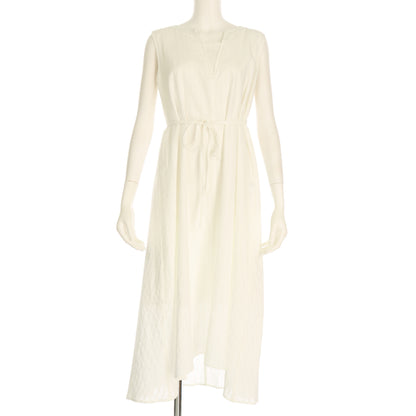 カラミストライプノースリーブワンピース