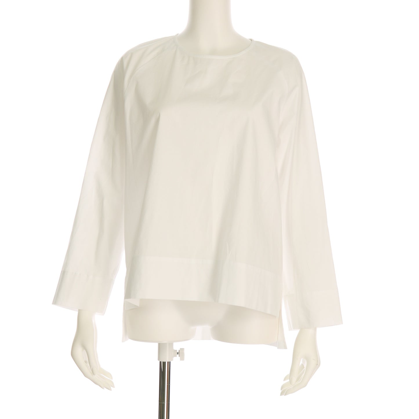 コットンブロードスリットプルオーバーブラウス