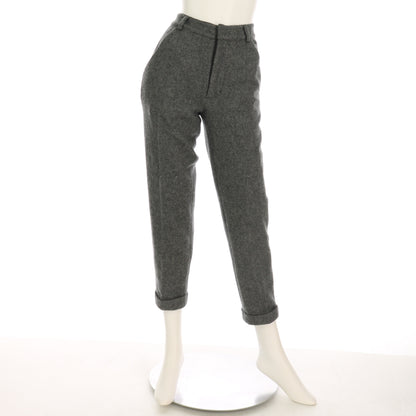 裾ダブルウールパンツ