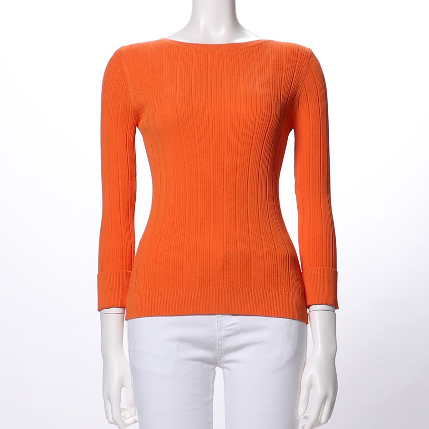 ロールアップデザインリブニット